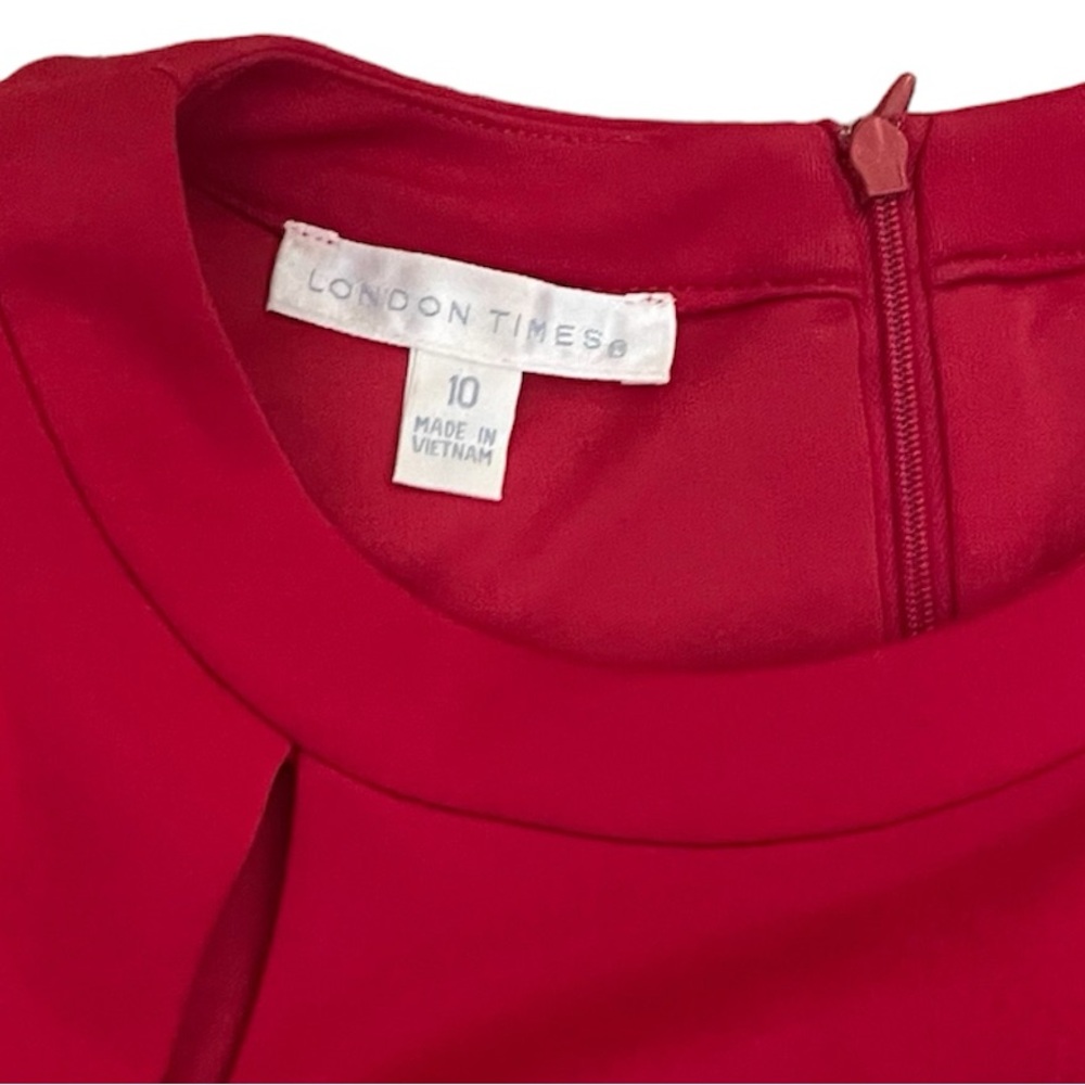 London Times Cut Out Dress - Size 10 - Picture 6 of 6
